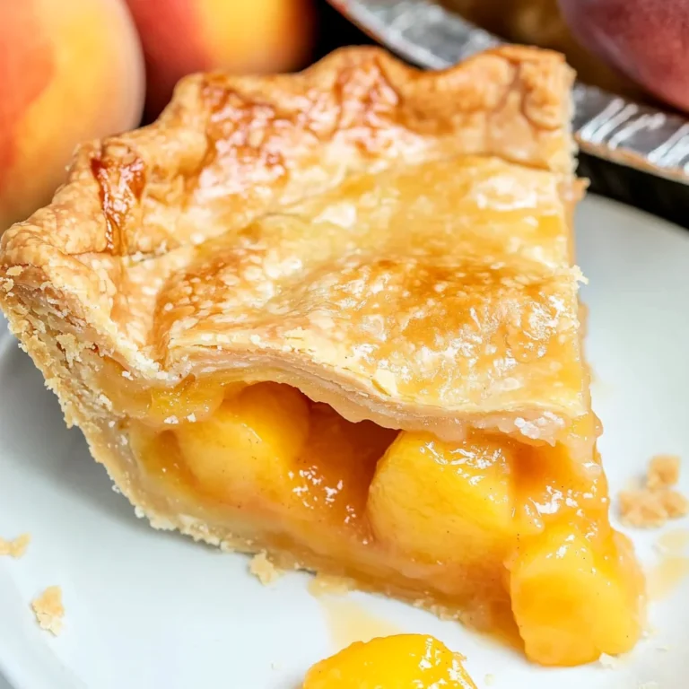 Easy Homemade Peach Pie