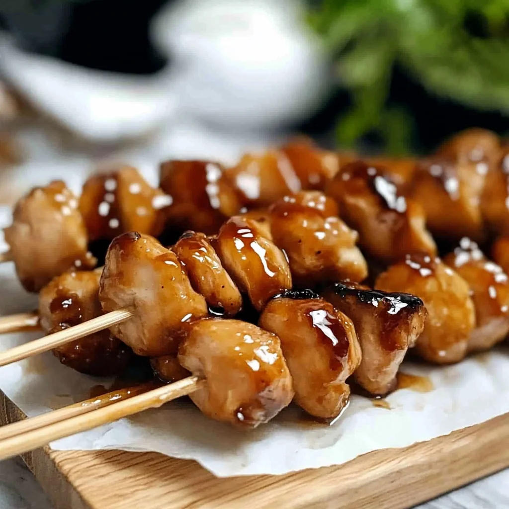 Teriyaki Chicken on a Stick