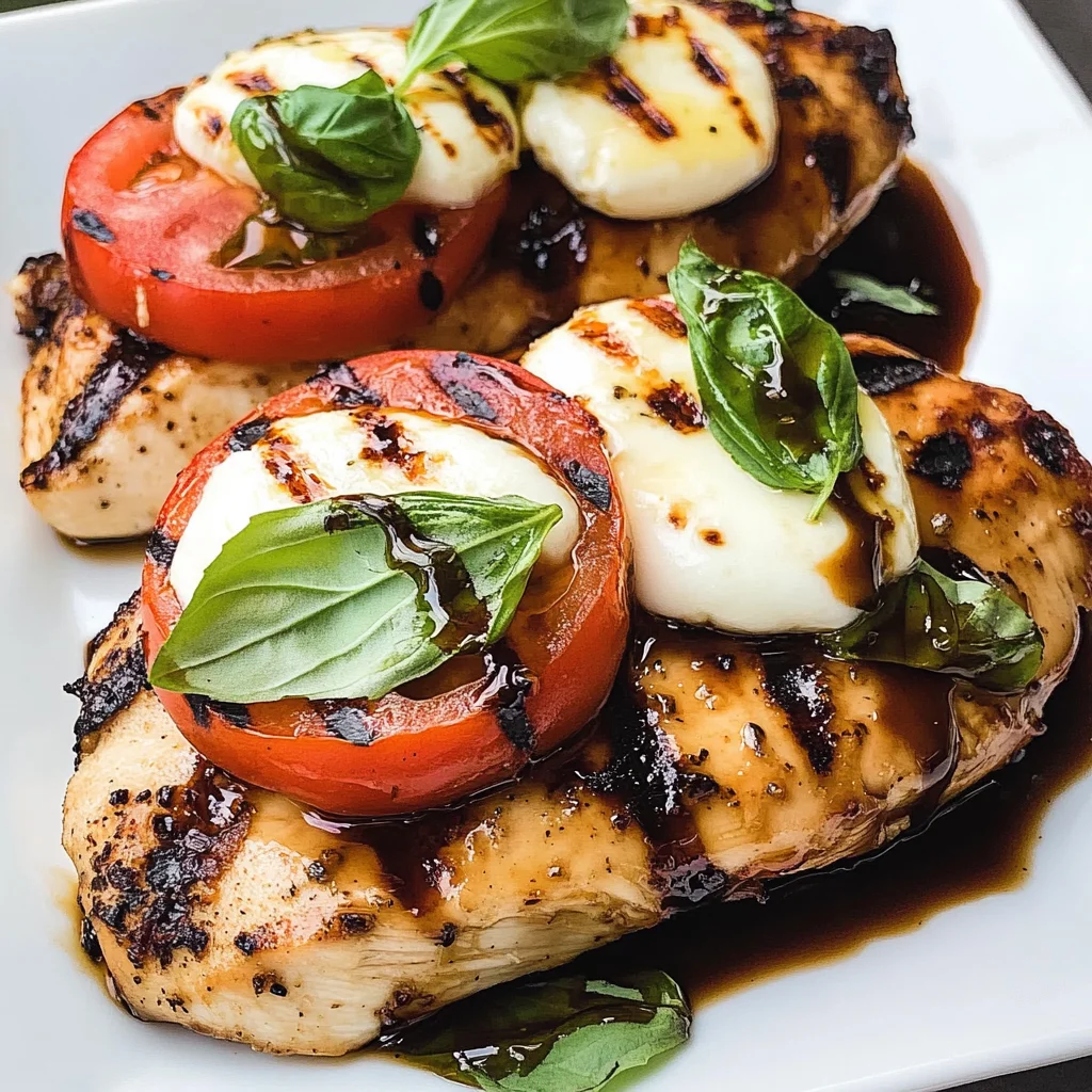 Caprese Grilled Chicken with Balsamic Reduction Recipe