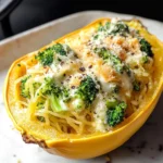 Cheesy Broccoli Spaghetti Squash