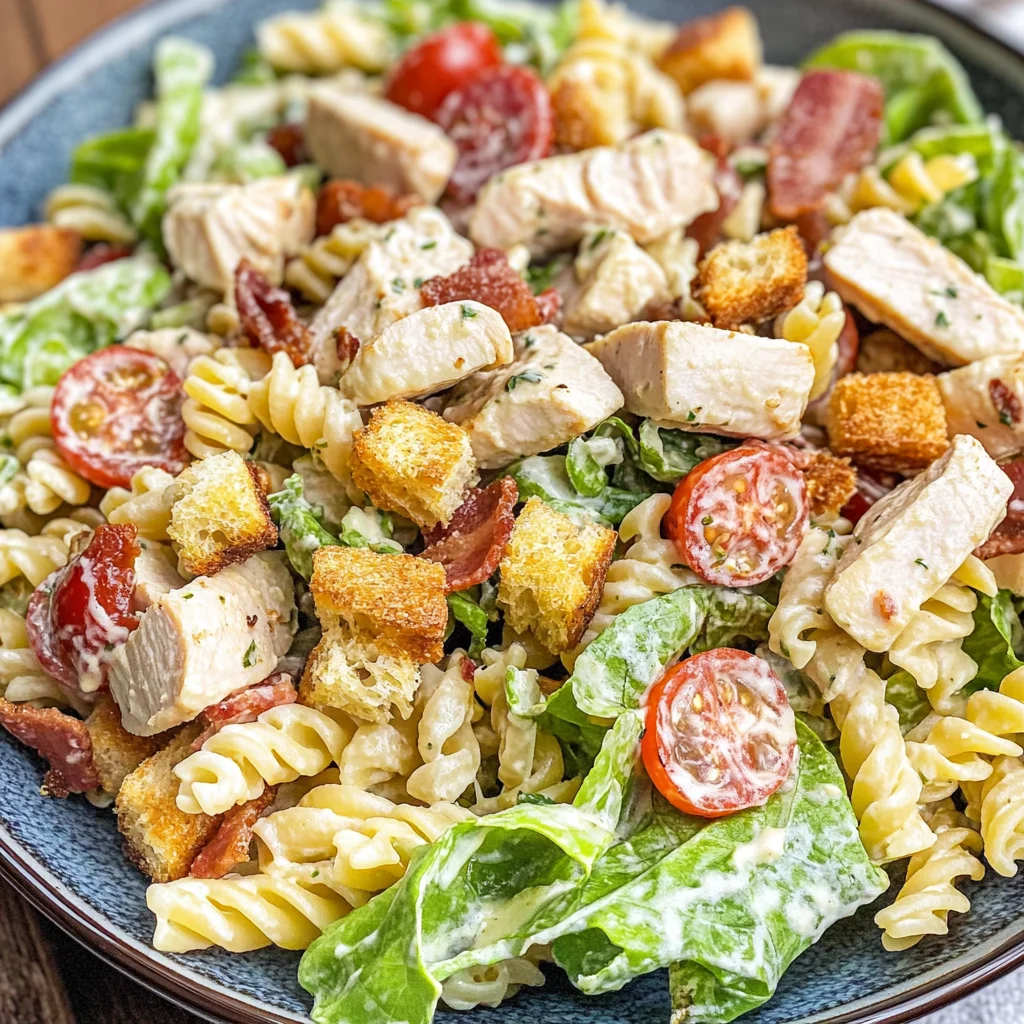 Chicken Caesar Pasta Salad
