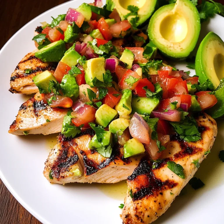 Cilantro-Lime Chicken with Avocado Salsa