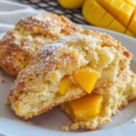 Coconut mango scones