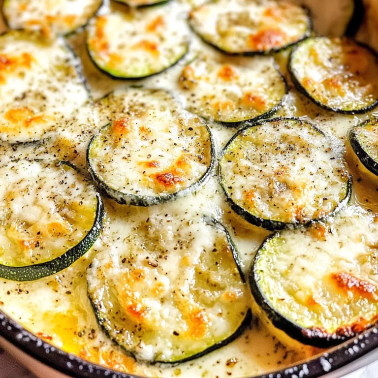 Creamy Parmesan Zucchini