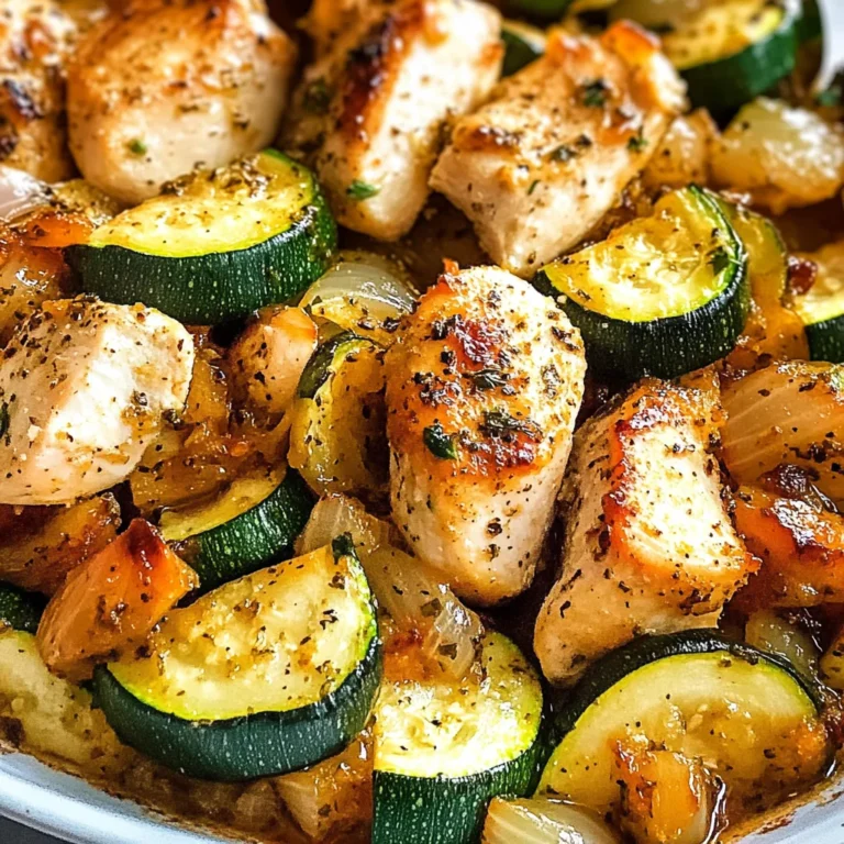 Easy Baked Chicken and Zucchini Recipe