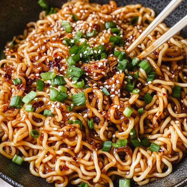 Easy Garlic Chili Oil Noodles
