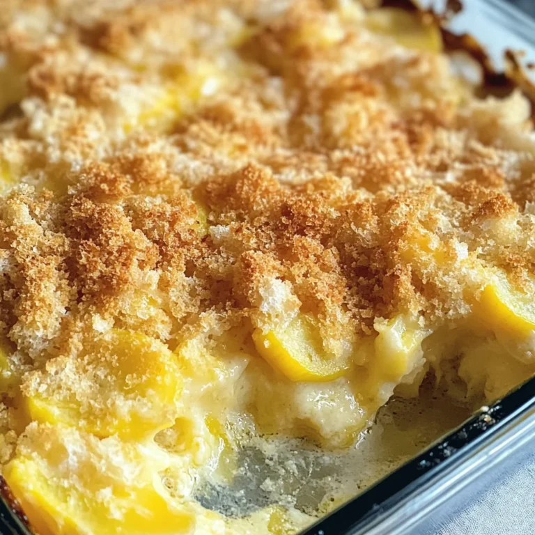 Easy Yellow Squash Casserole