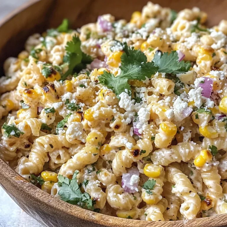 Elote Pasta Salad Recipe (Mexican Street Corn)