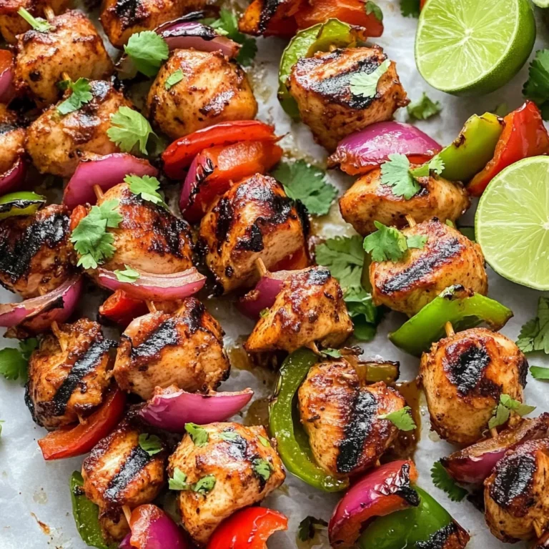 Fajita Chicken Kebabs
