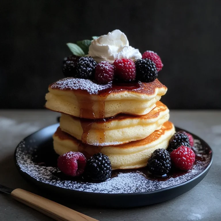 Fluffy Japanese Soufflé Pancakes
