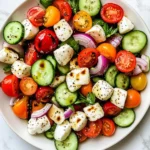 Fresh Cucumber Caprese Salad