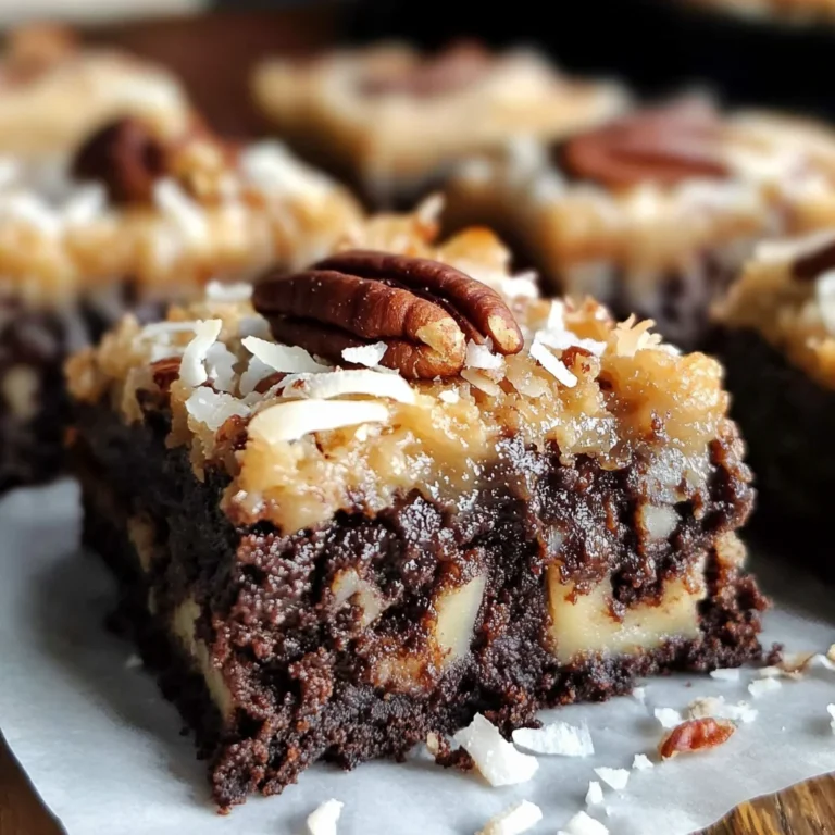 German Chocolate Brownies