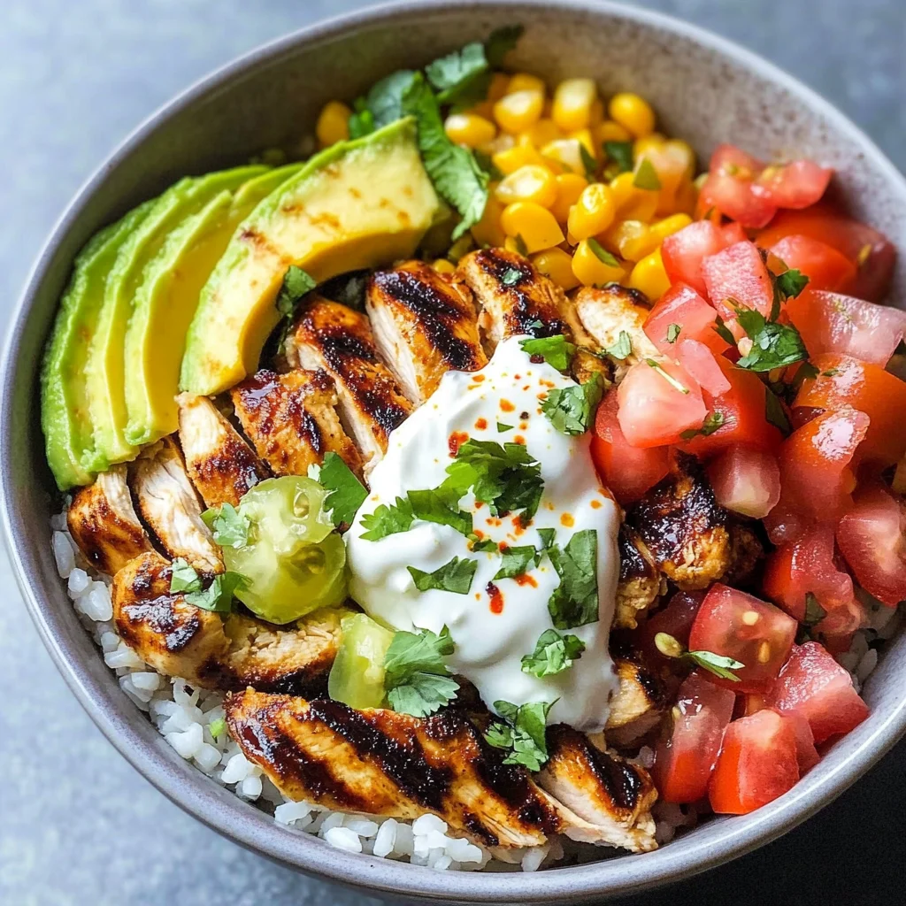 Grilled Chicken Burrito Bowls