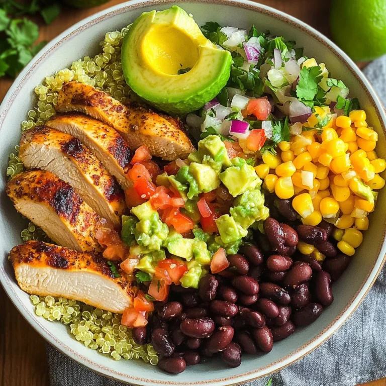 Grilled Chicken Burrito Bowls with Avocado Salsa