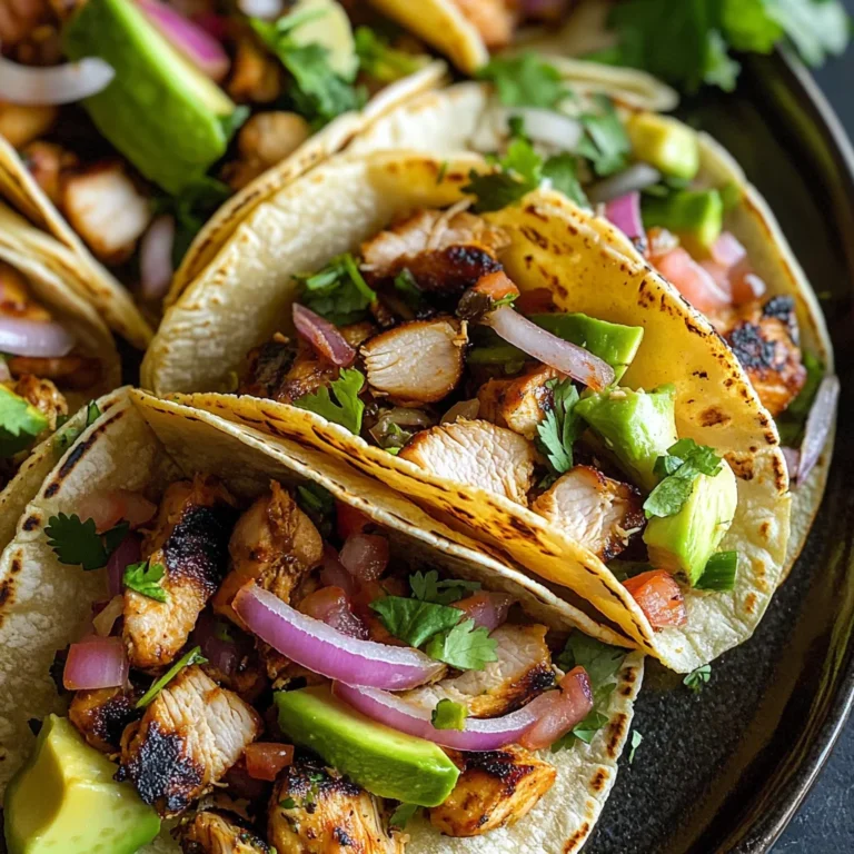 Grilled Chicken Street Tacos