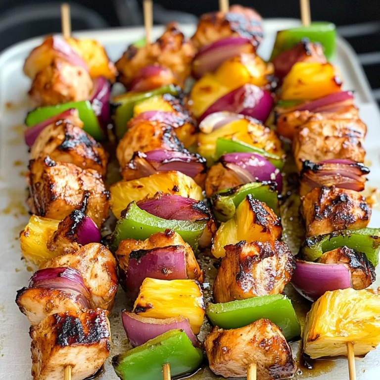 Hawaiian Chicken Kebabs