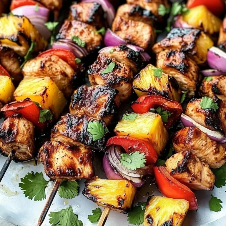 Hawaiian Chicken Skewers