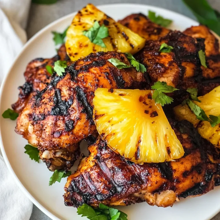 Homemade Grilled Pineapple Chicken