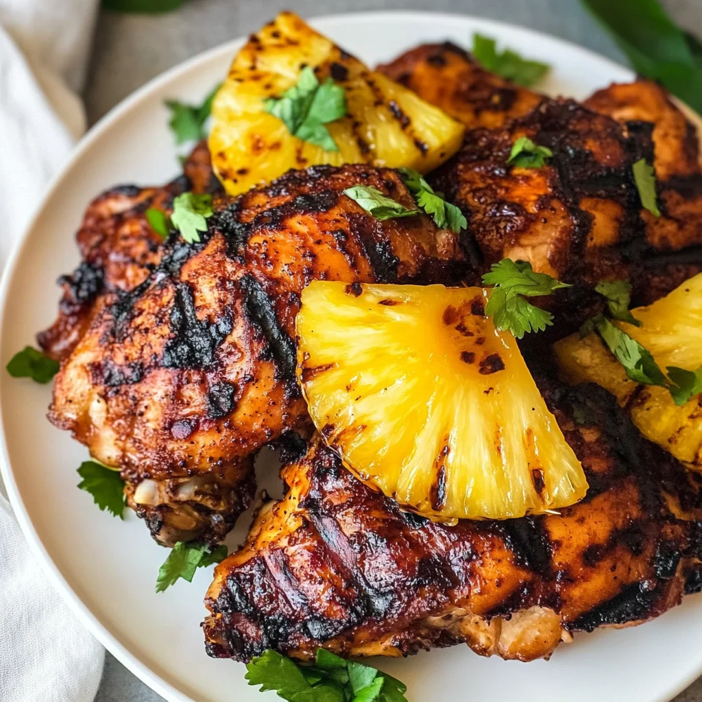 Homemade Grilled Pineapple Chicken