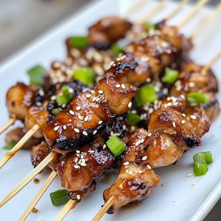 Honey Sesame Chicken Skewers