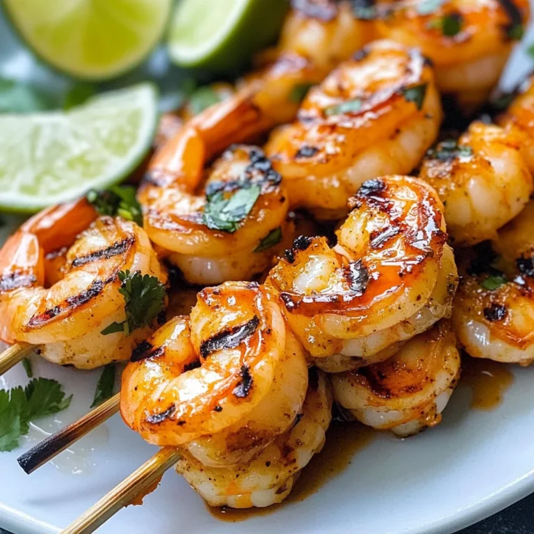 Honey Sriracha Shrimp Kebab Recipe