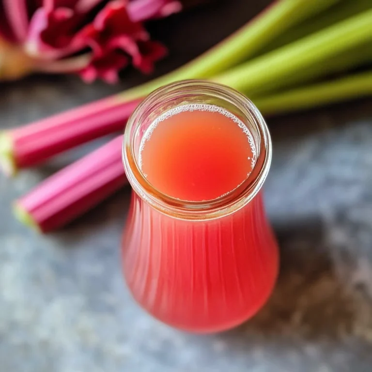 How To Make Rhubarb Syrup