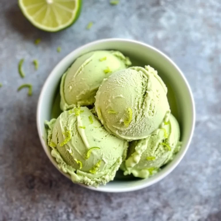 Key Lime Avocado Vegan Ice Cream