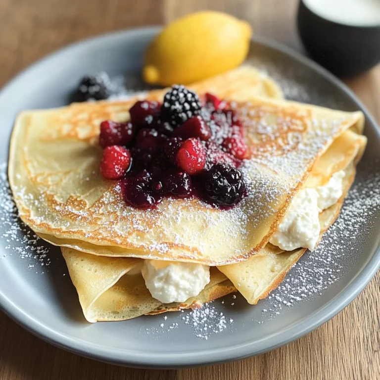Lemon Ricotta Crepes