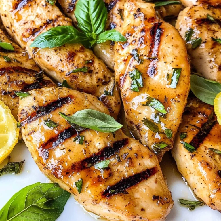 Lemon Rosemary Grilled Chicken Tenders
