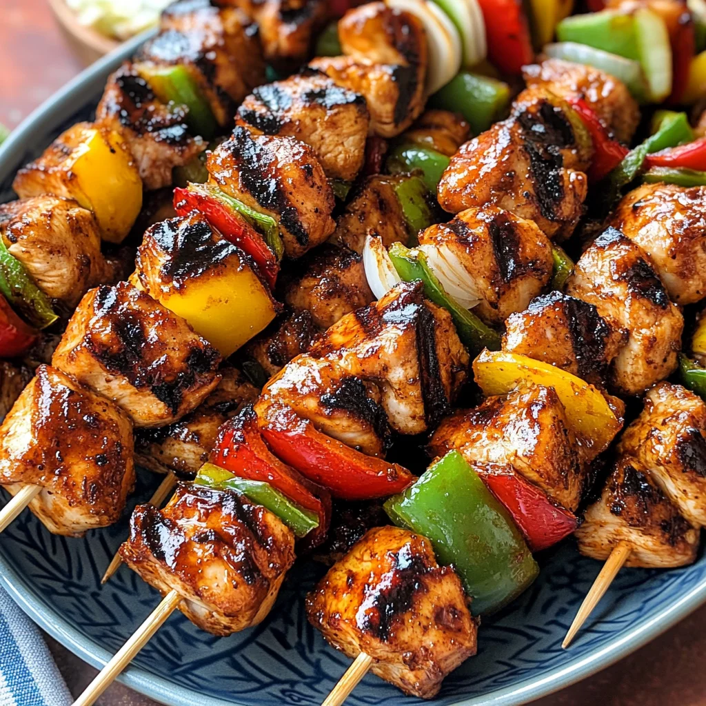 Mexican Barbecue Chicken Skewers