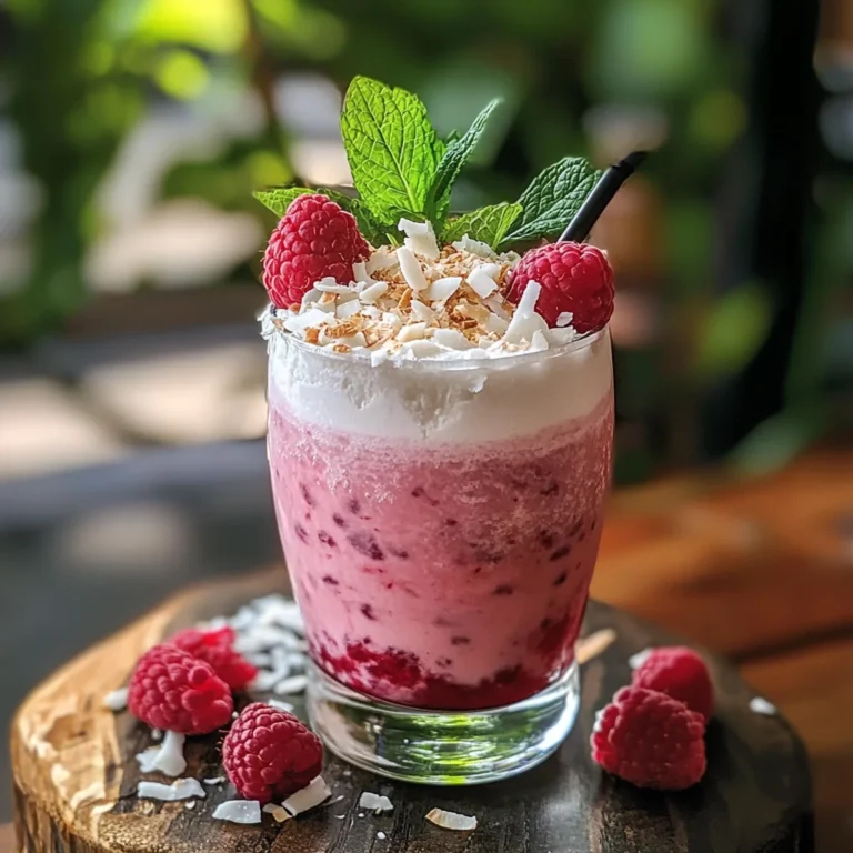 Raspberry Coconut Mojito