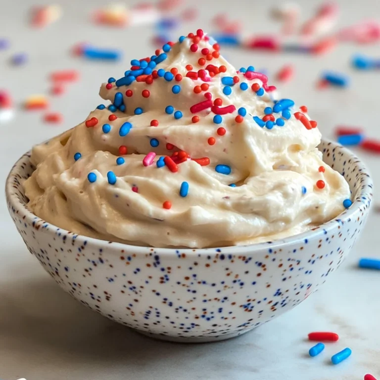 Red, White and Blue Funfetti Dip