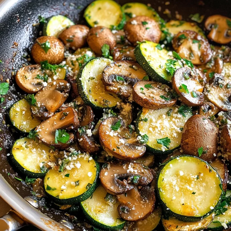 Skillet Zucchini and Mushrooms