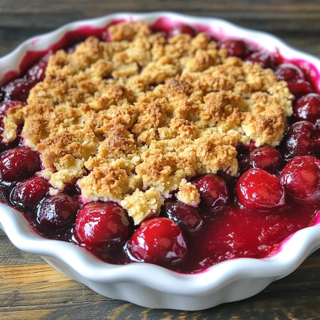 Sour Cherry Crisp