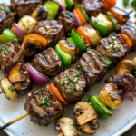 Steak Kabobs with Garlic Butter
