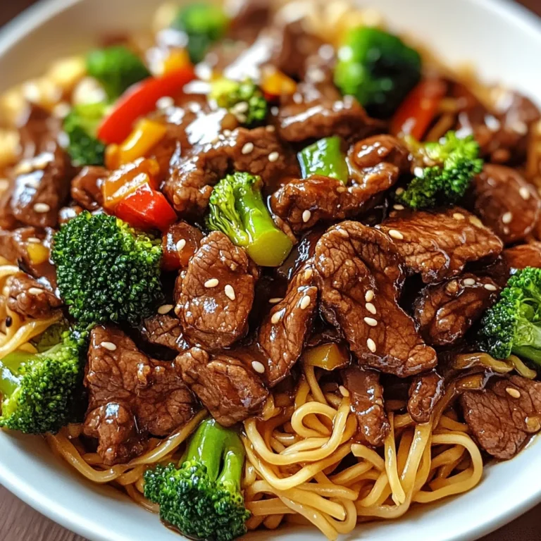 Sticky Beef Noodles