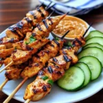 Thai Chicken Sate with Peanut Sauce