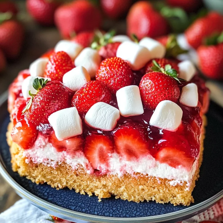 Upside Down Strawberry Cake