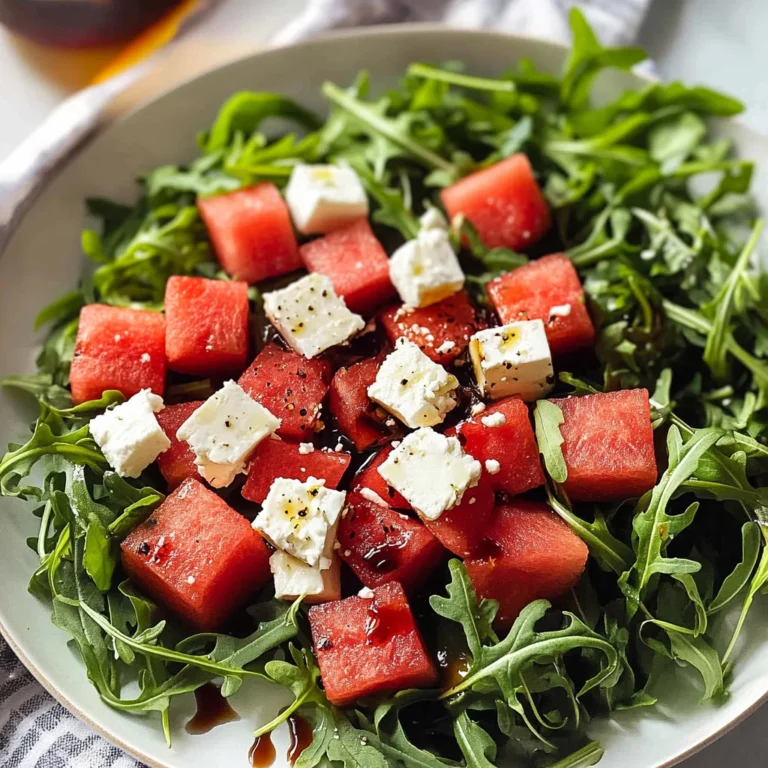 Watermelon Arugula Salad