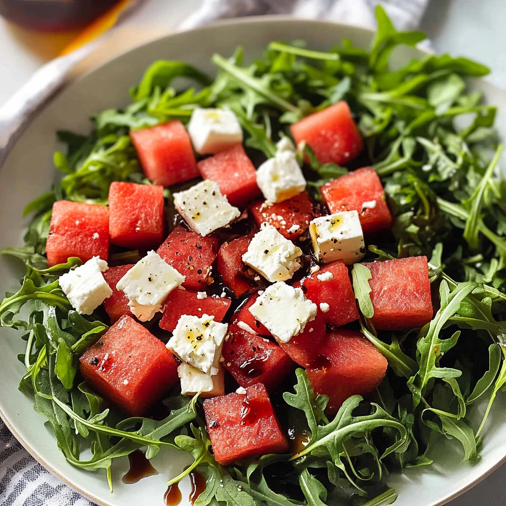 Watermelon Arugula Salad