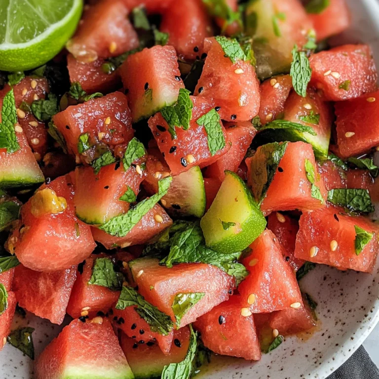 Watermelon Mojito Salad
