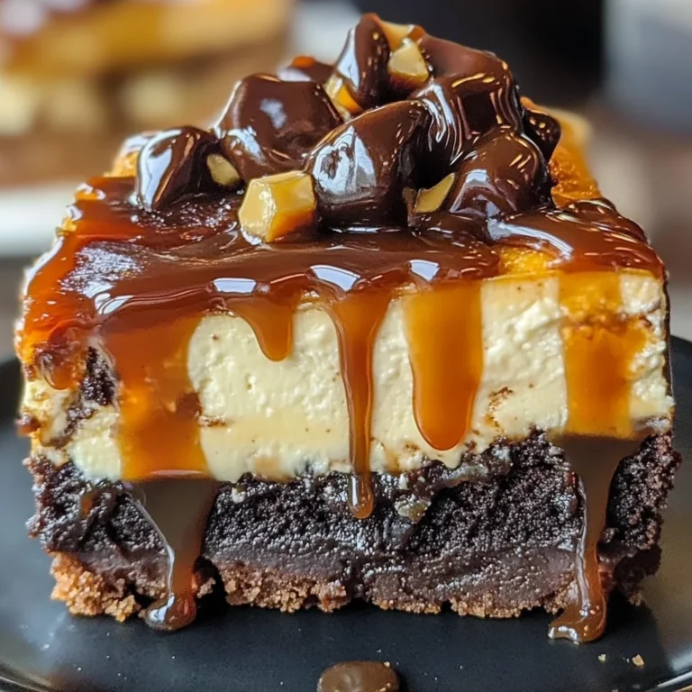 Caramel Brownie Cheesecake