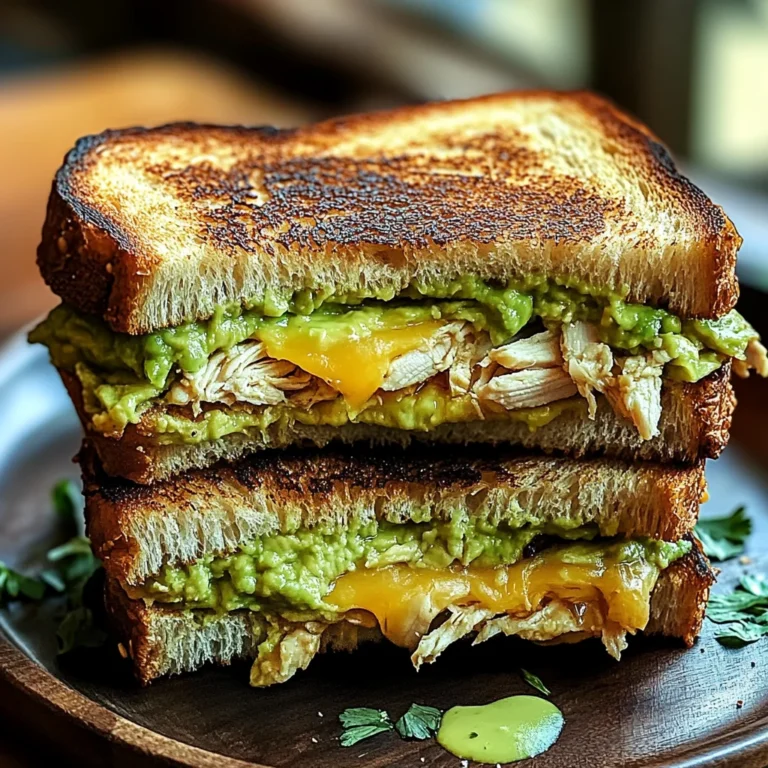 Chicken Avocado Melt Sandwich