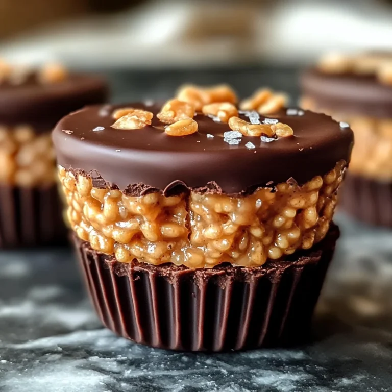 Chocolate Peanut Butter Rice Krispie Cups