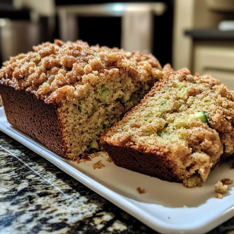 Cinnamon Streusel Topped Zucchini Bread Bakery Style: A Stunning Loaf