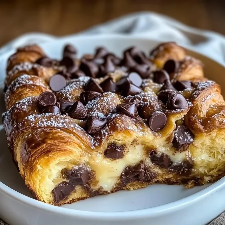 Decadent Chocolate Croissant Breakfast Bake