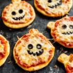 Easy Mini Halloween Pizzas