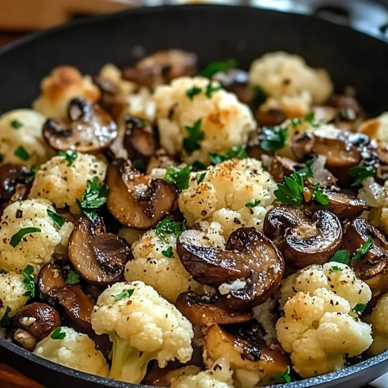 Garlic Cauliflower Mushroom Skillet: Quick & Delicious Dish