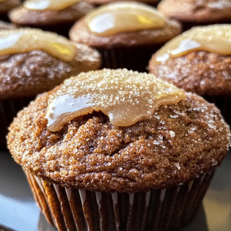 Glazed Gingerbread Muffins