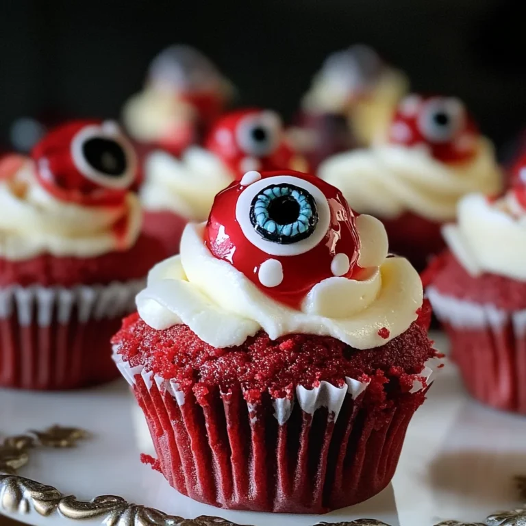 Halloween Augapfel Cupcakes